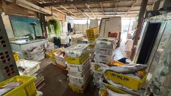 Fábrica clandestina de processamento e comércio de peixes, em Guaíba